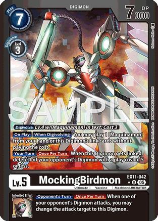MockingBirdmon (Limited Foil) (EX11-042) - [Dawn of Liberator] Foil