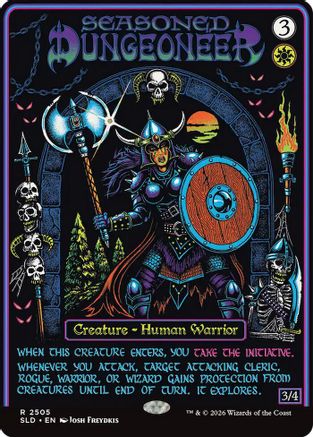 Seasoned Dungeoneer  [Foil]  (SLD-2505) - [Secret Lair Drop Series] - Trinity Hobby