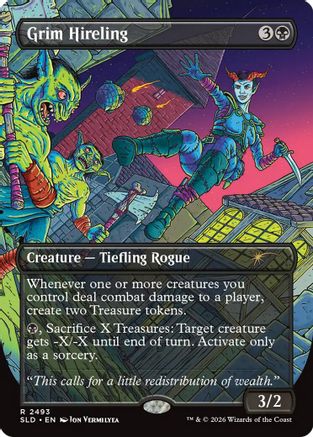 Grim Hireling  [Foil]  (SLD-2493) - [Secret Lair Drop Series] - Trinity Hobby