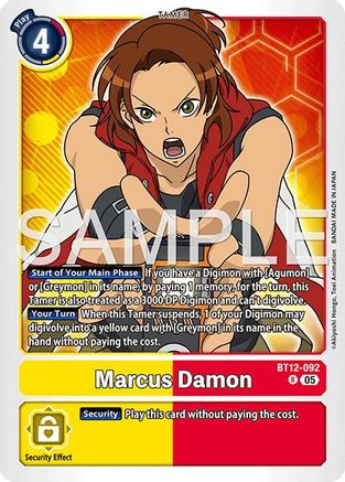 Marcus Damon - BT12-092 (BT12-092) - [Advanced Booster Digimon Generation] Foil - Trinity Hobby