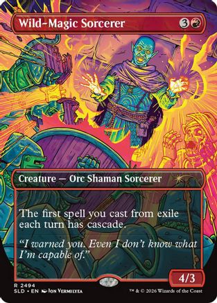 Wild-Magic Sorcerer  [Foil]  (SLD-2494) - [Secret Lair Drop Series] - Trinity Hobby