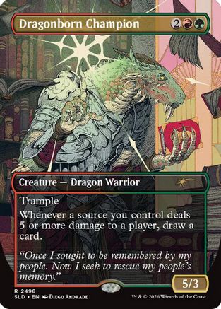 Dragonborn Champion  (SLD-2498) - [Secret Lair Drop Series] - Trinity Hobby