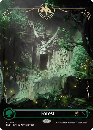Forest (2513)  [Foil]  (SLD-2513) - [Secret Lair Drop Series] - Trinity Hobby