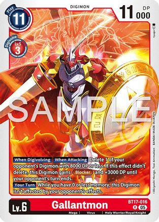 Gallantmon (BT17-016) - [Advanced Booster Digimon Generation] Foil - Trinity Hobby
