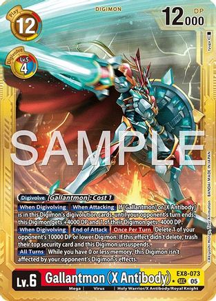 Gallantmon (X Antibody) (Alternate Art) (EX8-073) - [Advanced Booster Digimon Generation] Foil - Trinity Hobby