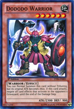Dododo Warrior [ZTIN-EN001] Super Rare - Trinity Hobby