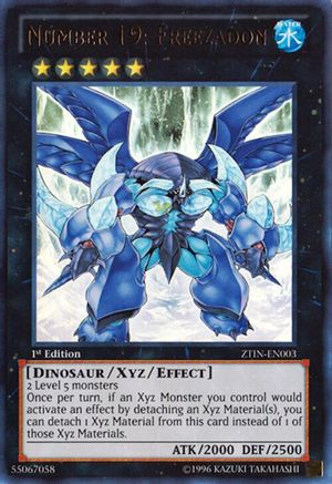 Number 19: Freezadon [ZTIN-EN003] Ultra Rare - Trinity Hobby