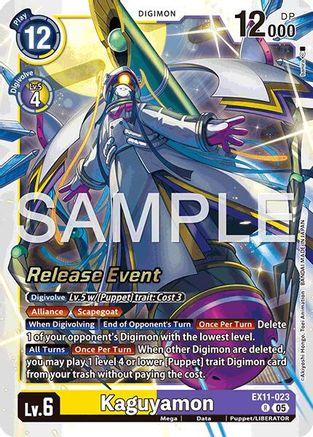 Kaguyamon (EX11-023) - [Dawn of Liberator Release Event Cards] Foil
