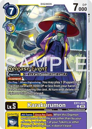 Karakurumon (EX11-022) - [Dawn of Liberator Release Event Cards]