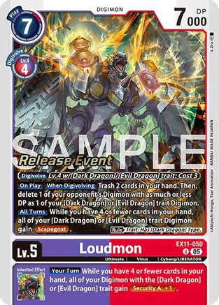 Loudmon (EX11-050) - [Dawn of Liberator Release Event Cards]