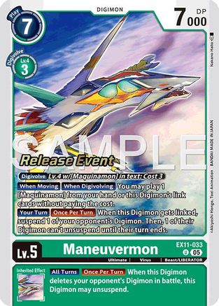 Maneuvermon (EX11-033) - [Dawn of Liberator Release Event Cards]