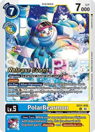 PolarBearmon (EX11-016) - [Dawn of Liberator Release Event Cards]