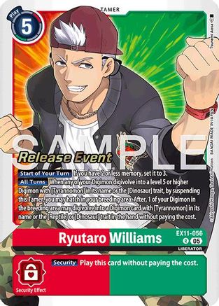 Ryutaro Williams (EX11-056) - [Dawn of Liberator Release Event Cards] Foil