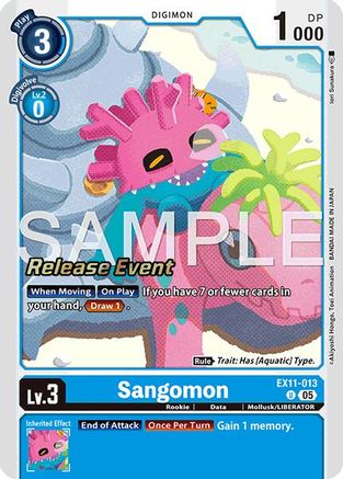 Sangomon (EX11-013) - [Dawn of Liberator Release Event Cards]