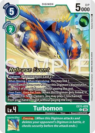 Turbomon (EX11-029) - [Dawn of Liberator Release Event Cards]