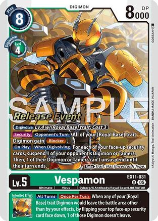 Vespamon (EX11-031) - [Dawn of Liberator Release Event Cards]