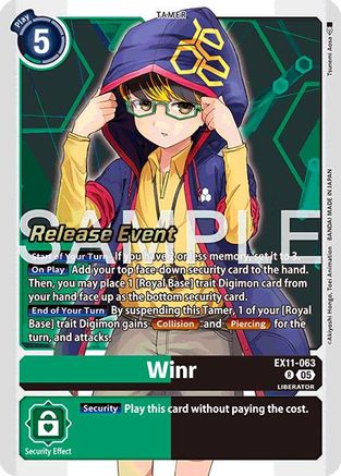 Winr (EX11-063) - [Dawn of Liberator Release Event Cards] Foil