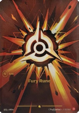 Fury Rune (Alternate Art) (R01a) - Spiritforged Foil - Trinity Hobby