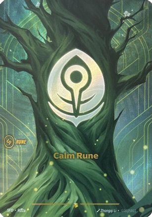 Calm Rune (Alternate Art) (R02a) - Spiritforged Foil - Trinity Hobby