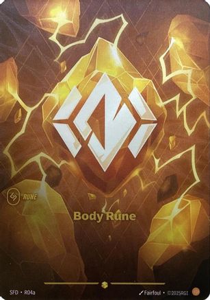 Body Rune (Alternate Art) (R04a) - Spiritforged Foil - Trinity Hobby