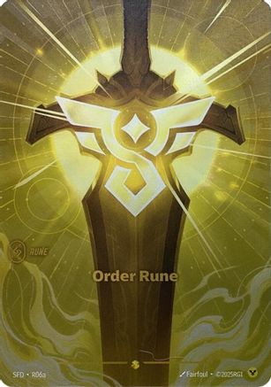 Order Rune (Alternate Art) (R06a) - Spiritforged Foil - Trinity Hobby