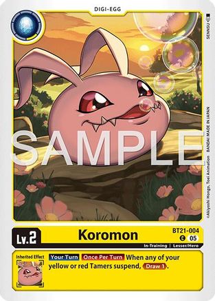 Koromon (BT21-004) - [Advanced Booster Digimon Generation] - Trinity Hobby