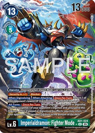 Imperialdramon: Fighter Mode (Alternate Art) (AD1-024) - [Advanced Booster Digimon Generation] Foil - Trinity Hobby