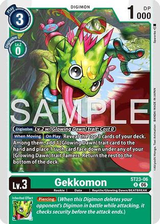 Gekkomon (ST23-06) - [Starter Deck 23: Beatbreak] Foil