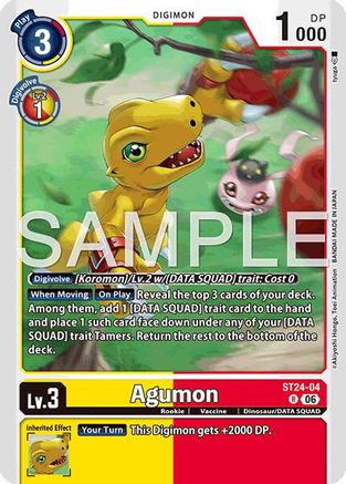 Agumon (ST24-04) - [Starter Deck 24: Data Squad] Foil