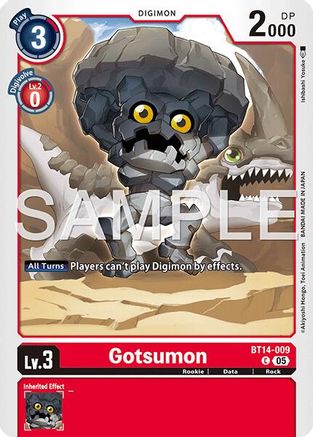 Gotsumon - BT14-009 (Foil Reprint) (BT14-009) - [Advanced Booster Digimon Generation] Foil