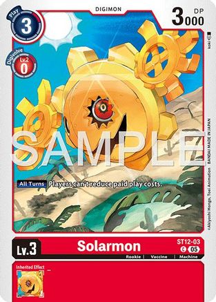 Solarmon - ST12-03 (Foil Reprint) (ST12-03) - [Advanced Booster Digimon Generation] Foil - Trinity Hobby