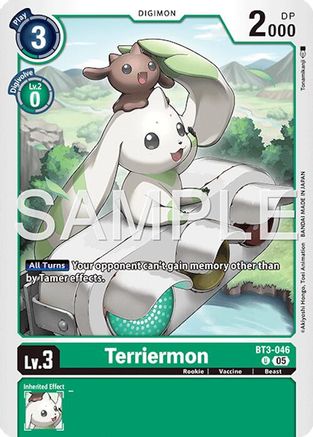 Terriermon - BT3-046 (Foil Reprint) (BT3-046) - [Advanced Booster Digimon Generation] Foil