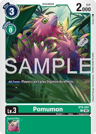 Ponumon - BT9-047 (Foil Reprint) (BT9-047) - [Advanced Booster Digimon Generation] Foil - Trinity Hobby