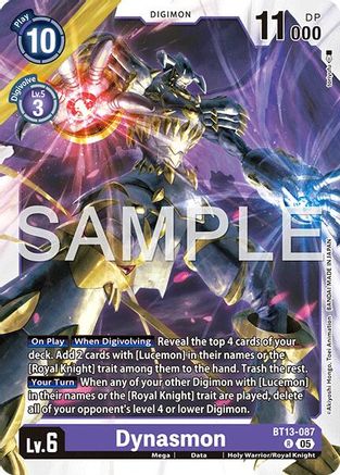 Dynasmon (Reprint) (BT13-087) - [Advanced Booster Digimon Generation] - Trinity Hobby