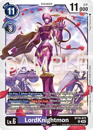 LordKnightmon (Reprint) (BT19-072) - [Advanced Booster Digimon Generation] - Trinity Hobby