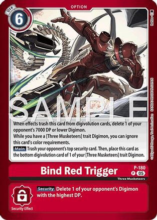 Bind Red Trigger (P-180) - [Limited Card Pack -Another Knight-] Foil - Trinity Hobby