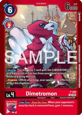 Dimetromon - P-189 (P-189) - [Limited Card Pack -Another Knight-] Foil - Trinity Hobby