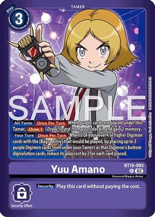 Yuu Amano (BT10-093) - [Limited Card Pack -Another Knight-] Foil