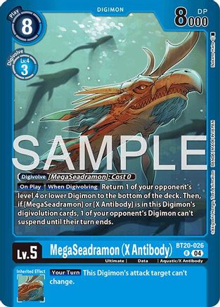 MegaSeadramon (X Antibody) (BT20-026) - [Limited Card Pack -Another Knight-] Foil - Trinity Hobby