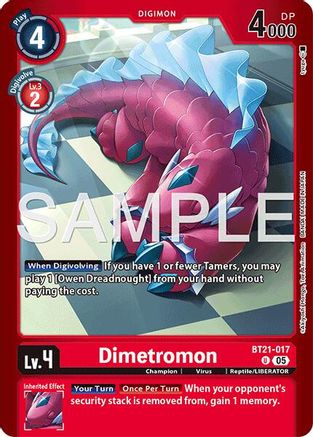 Dimetromon - BT21-017 (BT21-017) - [Limited Card Pack -Another Knight-] Foil