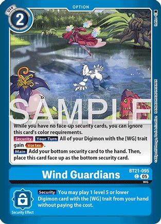 Wind Guardians (BT21-095) - [Limited Card Pack -Another Knight-] Foil - Trinity Hobby