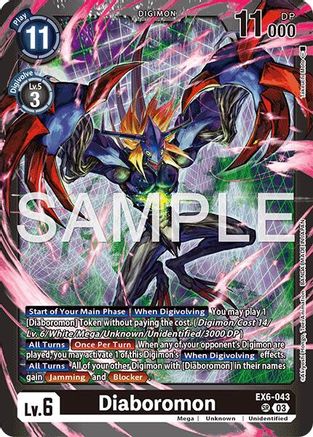 Diaboromon (EX6-043) - [Limited Card Pack -Another Knight-] Foil - Trinity Hobby