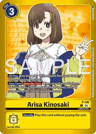 Arisa Kinosaki (P-136) - [Limited Card Pack -Another Knight-] Foil - Trinity Hobby