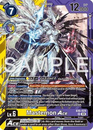 Mastemon ACE (EX6-029) - [Limited Card Pack -Another Knight-] Foil - Trinity Hobby