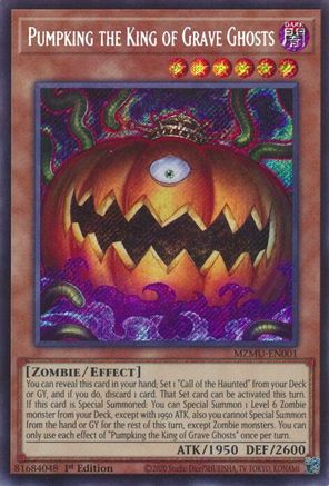 Pumpking the King of Grave Ghosts [MZMU-EN001] - Maze of Muertos 1st Edition - Secret Rare - Trinity Hobby