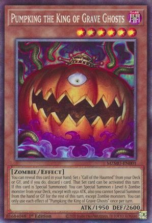 Pumpking the King of Grave Ghosts (Collector's Rare) [MZMU-EN001] - Maze of Muertos 1st Edition - Collector's Rare - Trinity Hobby