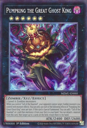Pumpking the Great Ghost King (Collector's Rare) [MZMU-EN005] - Maze of Muertos 1st Edition - Collector's Rare - Trinity Hobby