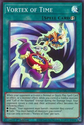 Vortex of Time [MZMU-EN009] - Maze of Muertos 1st Edition - Super Rare - Trinity Hobby