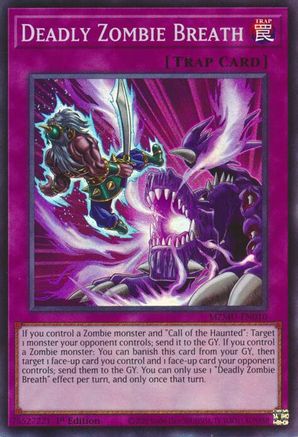 Deadly Zombie Breath [MZMU-EN010] - Maze of Muertos 1st Edition - Super Rare - Trinity Hobby