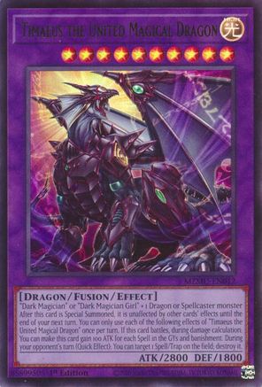 Timaeus the United Magical Dragon [MZMU-EN012] - Maze of Muertos 1st Edition - Ultra Rare - Trinity Hobby